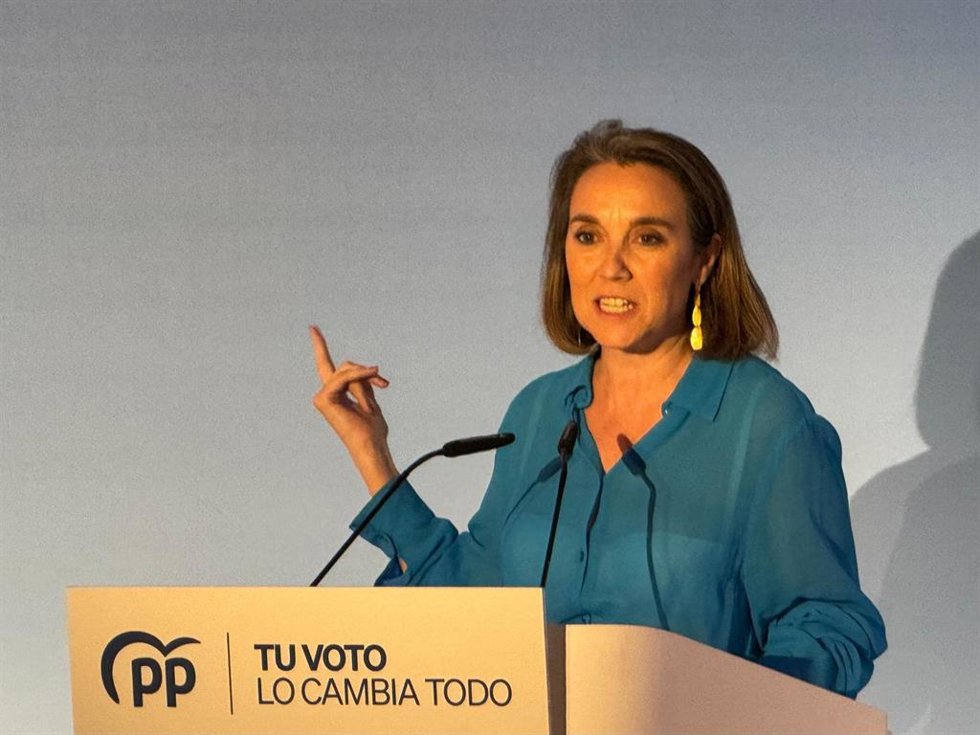 La secretaria general del PP, Cuca Gamarra.