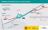 Foto: El Gobierno formaliza por 26,3 millones las obras para reformar en Sevilla el enlace de la autovía A-4 con la SE-20