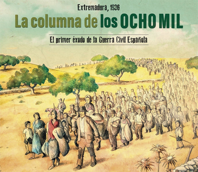 La muestra 'La Columna de los ocho mil' se puede ver en el edificio Pintores 10 de Cáceres