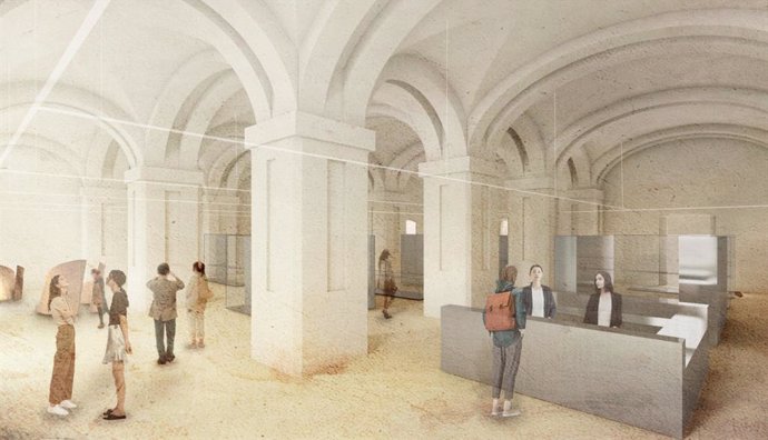 Recreación de la Sala Cero del futuro Museo de la Universidad de Sevilla.