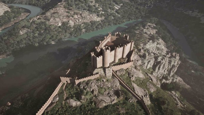 Expertos en arqueología virtual reconstruyen en 3D cómo pudo ser el Castillo de Pelegrina