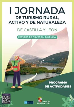 Cartel de la I Jornada de Turismo Rural, Activo y de Naturaleza en Cervera de Pisuerga (Palencia)