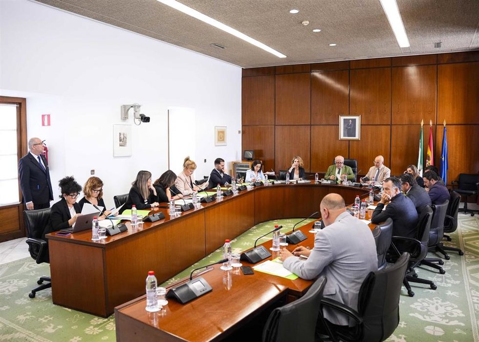 Reunión de la Junta de Portavoces del Parlamento andaluz.