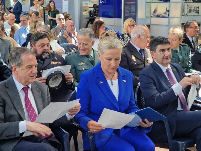 Abel Caballero, Susan Steele y Pedro Blanco en el acto de la EFCA para celebrar el Día de Europa.