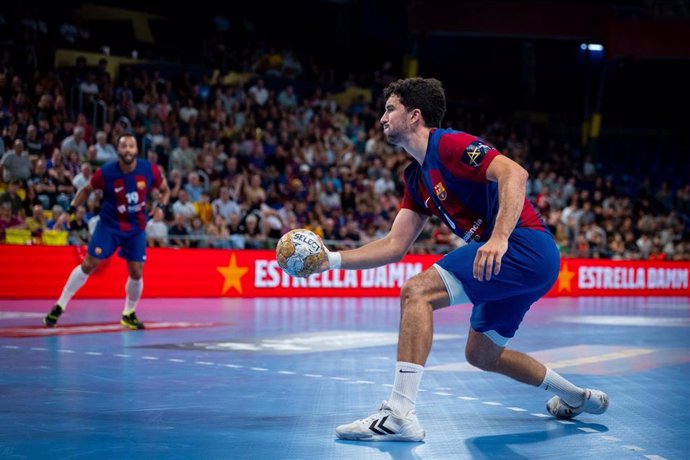 El jugador de balonmano del Barça Pol Valera