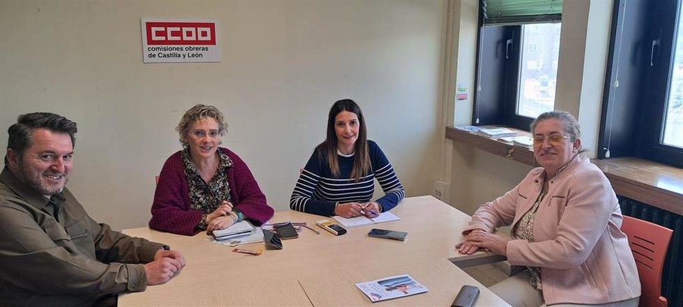Reunión entre representantes del Cermi y Comisiones Obreras de Castilla y León.