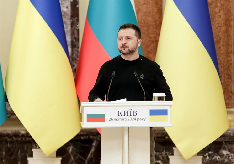 Archivo - Volodimir Zelenski, presidente de Ucrania