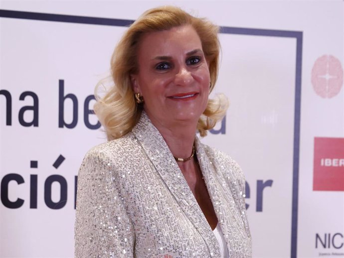 María Zurita durante la cena benéfica que organiza la Fundación Querer con fines solidarios en el Hotel Westing Palace, a 7 de mayo de 2024, en Madrid (España).