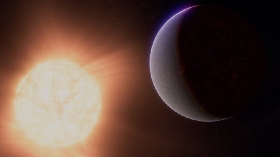 El concepto de este artista muestra cómo podría verse el exoplaneta 55 Cancri e.