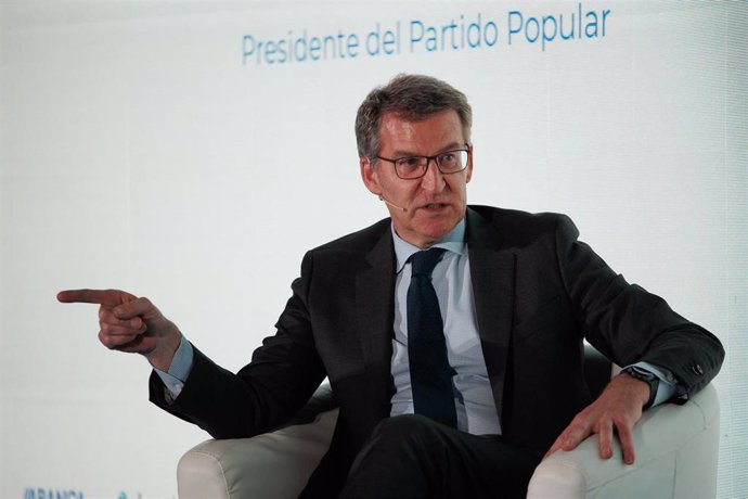El presidente del Partido Popular, Alberto Nuñez Feijóo