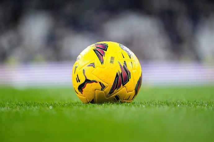 Illustration, ball of the match during the Spanish League, LaLiga EA Sports, football match played between Real Madrid and FC Barcelona at Santiago Bernabeu stadium on April 21, 2024 in Madrid, Spain.