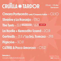 Cartel del Cruïlla Tardor de Barcelona