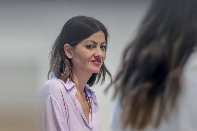 La ministra de Juventud e Infancia, Sira Rego, durante el acto de presentación del ‘Manifiesto por el Bienestar’ 