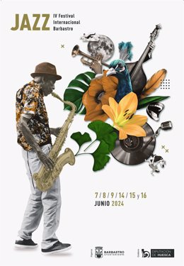 Cartel anunciador del IV Festival Internacional de Jazz de Barbastro.
