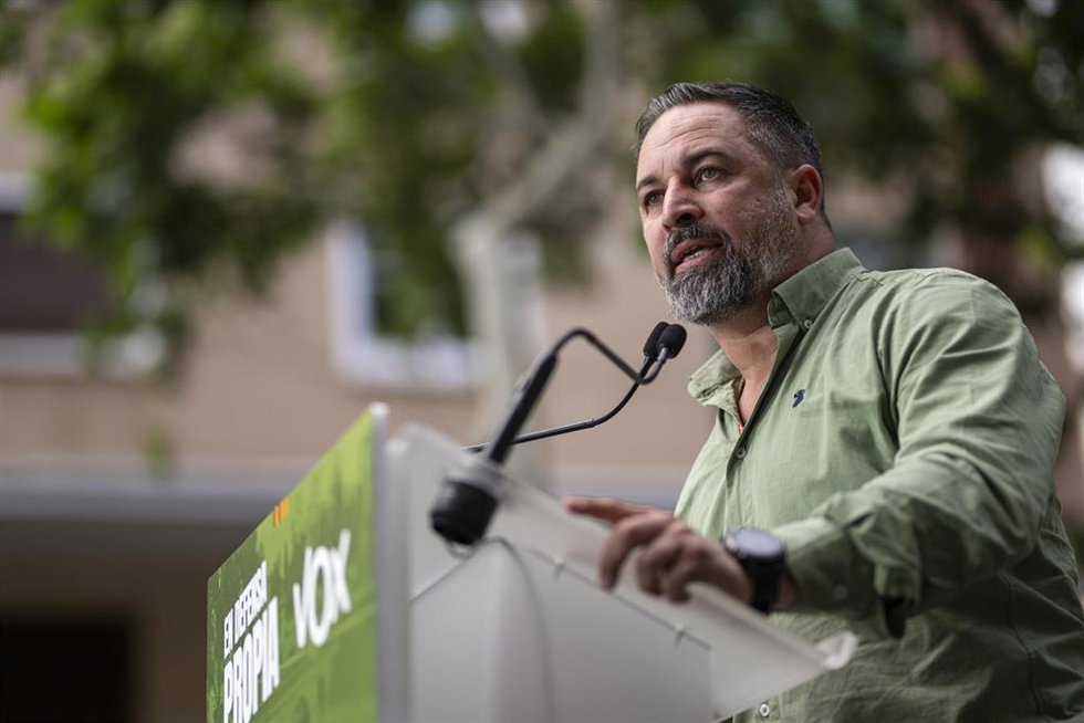 El presidente de VOX, Santiago Abascal.
