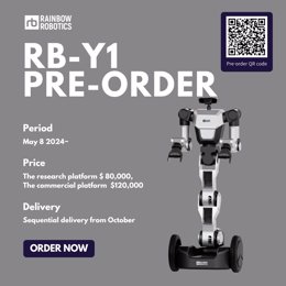 Rainbow Robotics begins pre-orders of Bimanual Mobile Manipulator RB-Y1, the world’s first research platform for AI experts for $80,000 USD.