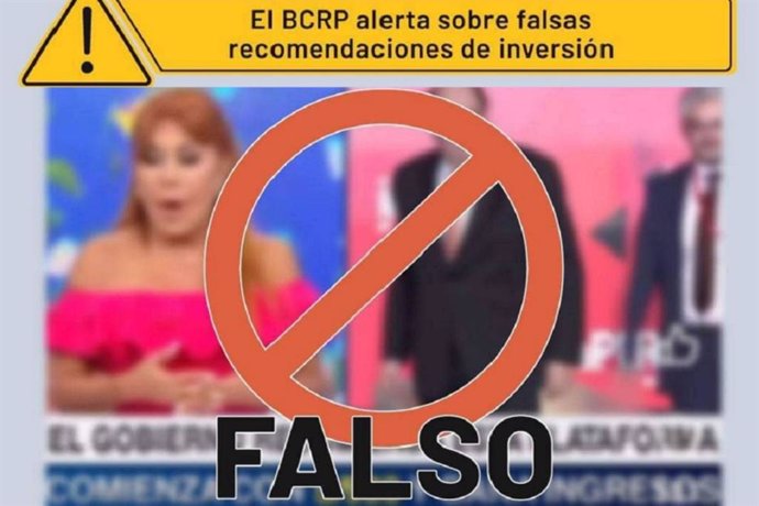 El Banco Central de Reserva del Perú alerta sobre videos falsos que utilizan su imagen para realizar recomendaciones de inversión fraudulentas.