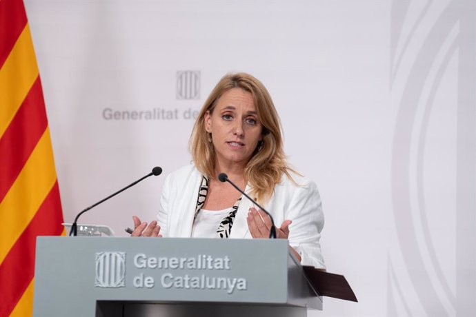 Archivo - Arxivo - La consellera d'Economia, Natàlia Mas, intervé durant una roda de premsa després del Consell Executiu setmanal, en el Palau de la Generalitat, a 4 de juliol de 2023, a Barcelona, Catalunya (Espanya)
