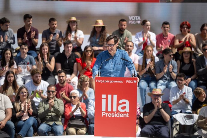 El líder del PSC i candidat a les eleccions catalanes, Salvador Illa