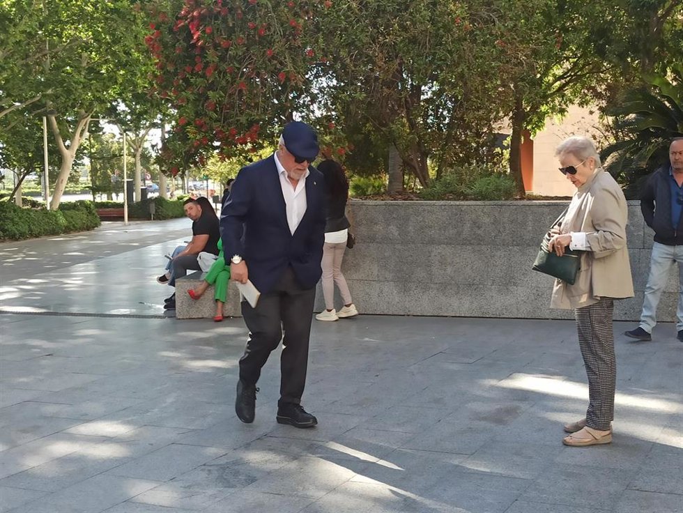El excomisario Villarejo a su llegada a los juzgados