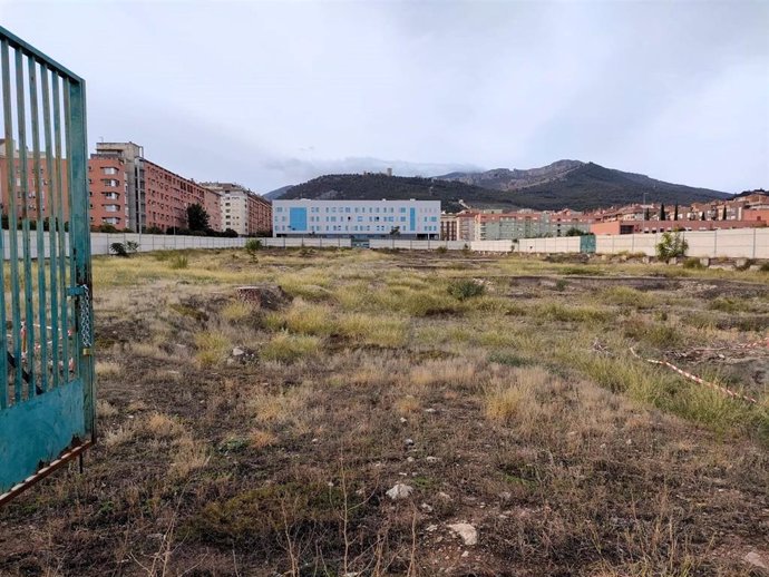 Archivo - Solar donde se prevé la construcción de la Ciudad de la Justicia de Jaén.