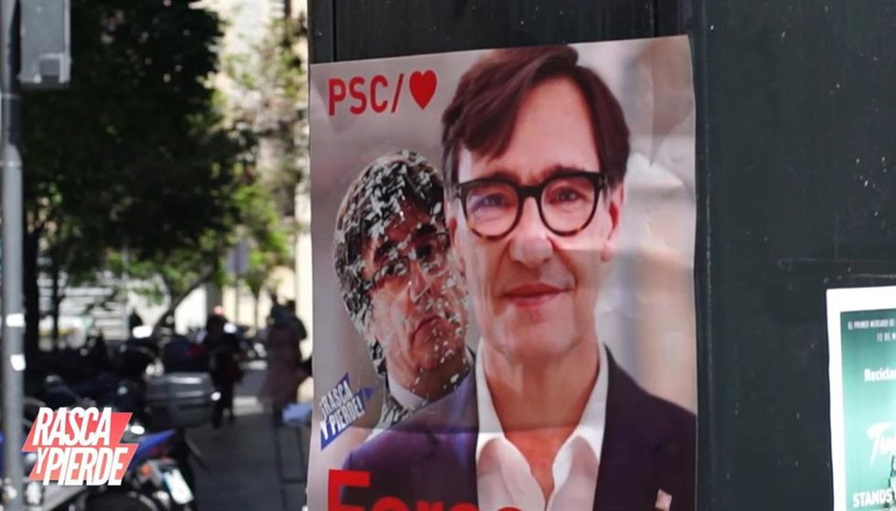 Captura del vídeo de la campaña 'Rasca y pierde' del PP de Catalunya para las catalanas