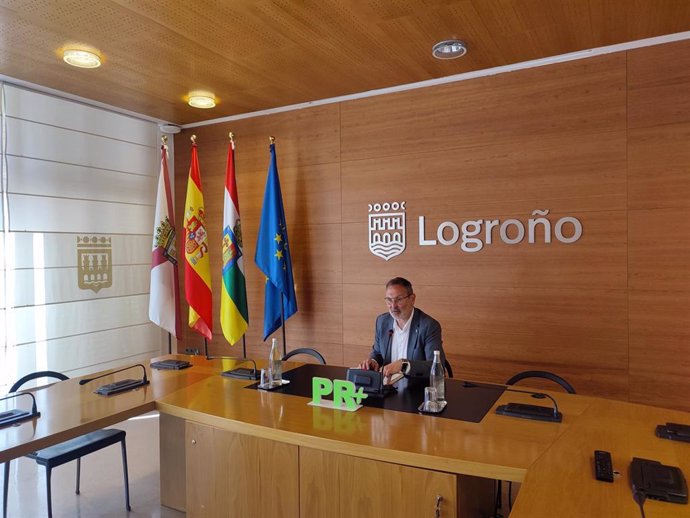 El portavoz del Partido Riojano (PR+) en el Ayuntamiento de Logroño, Rubén Antoñanzas.