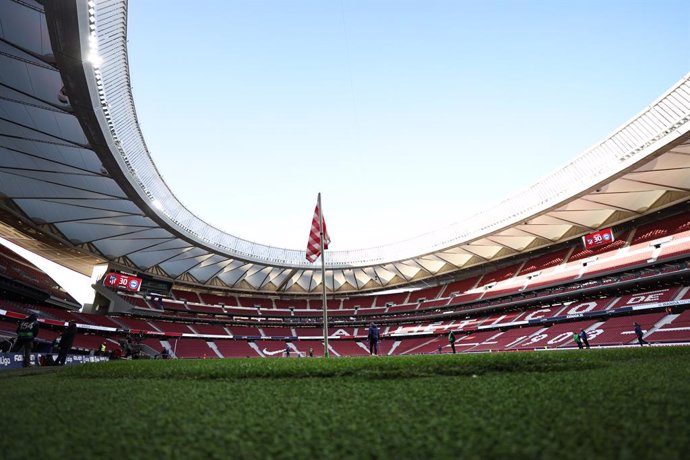 Archivo - General view during the spanish league, La Liga Santander, football match played between Atletico de Madrid and Deportivo Alaves at Wanda Metropolitano stadium on april 02, 2022, in Madrid, Spain.