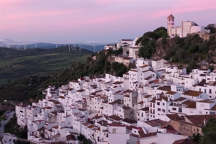 Vista del municipio malagueño de Casares.