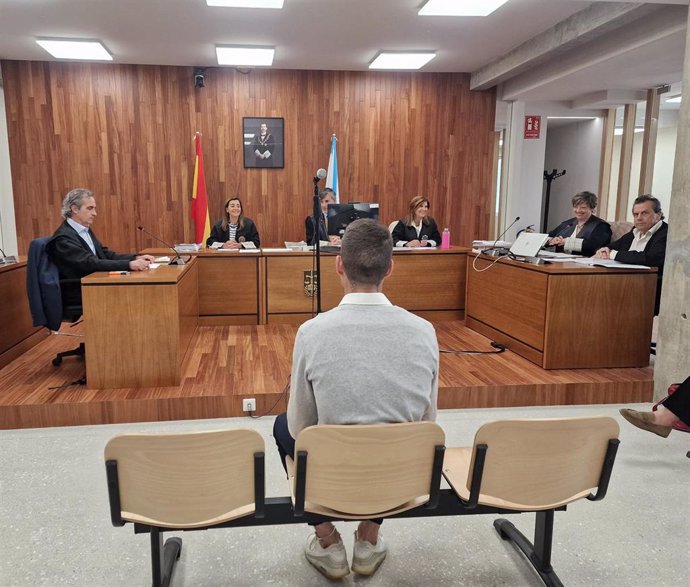 Imagen del acusado durante el juicio.