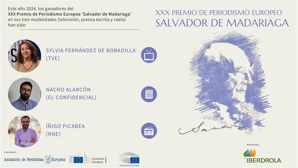 Nacho Alarcón, Íñigo Picabea y Sylvia Fernández de Bobadilla ganan el XXX Premio de Periodismo Salvador de Madariaga