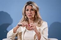 Díaz asegura que el Gobierno "va a aplicar" la Ley de Supervisión Bancaria para parar la OPA de BBVA