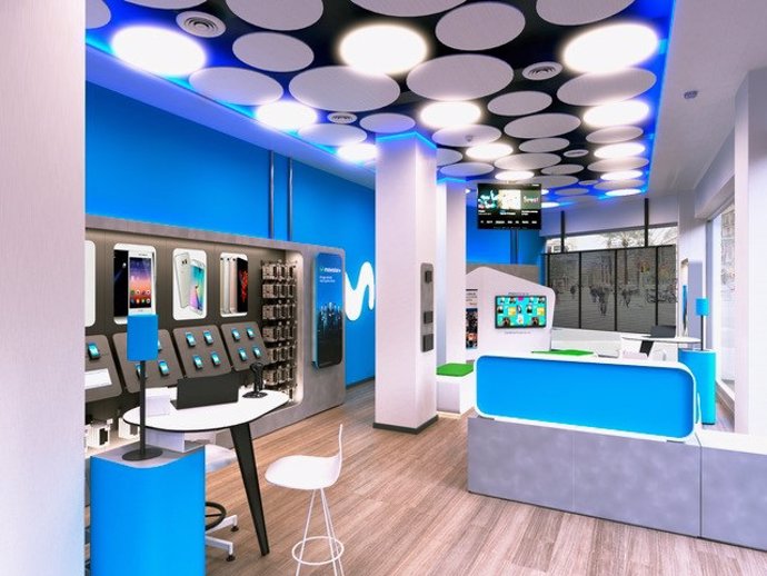 Archivo - Tienda de Movistar