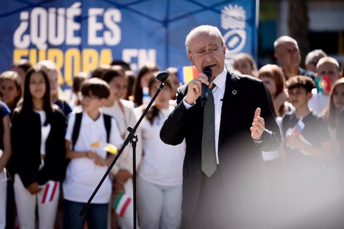 El alcalde de Málaga, Francisco de la Torre, en el Día de Europa