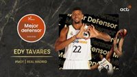 'Edy' Tavares sigue copando el premio a Mejor Defensor de la Liga Endesa