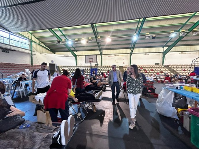 Maratón de donación de sangre y plasma en el Pabellón Rafael Florido de Almería.