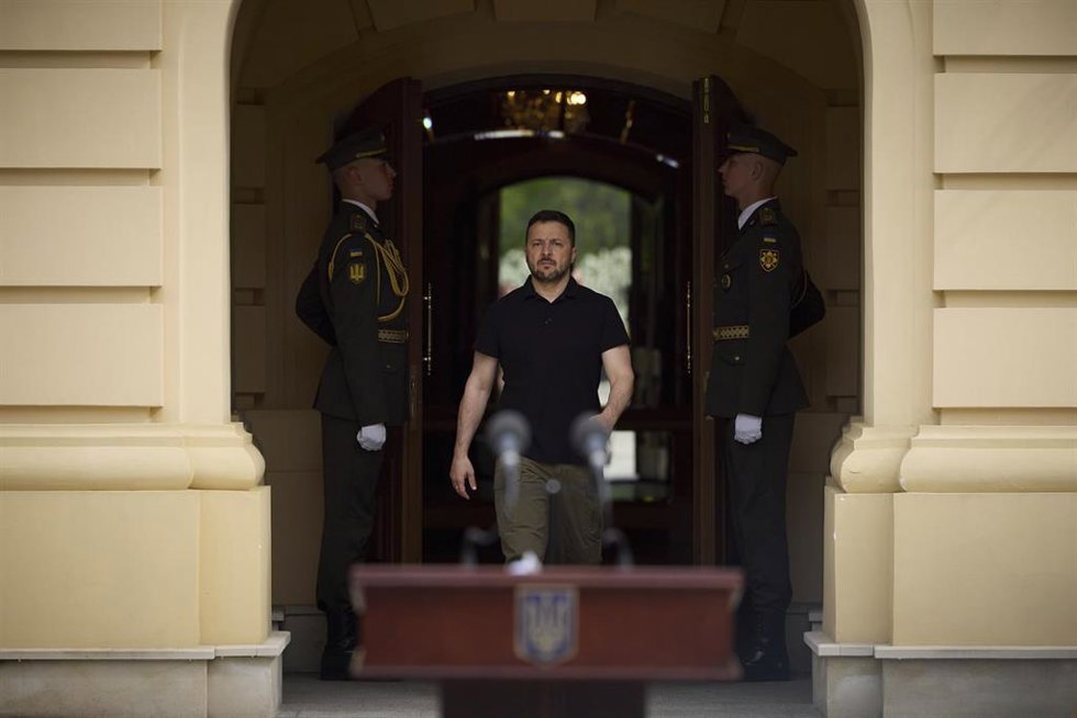 El presidente de Ucrania, Volodimir Zelenski.