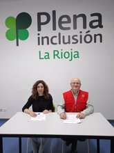 Foto: Plena inclusión La Rioja y Cruz Roja firman un convenio para mejorar la calidad de vida de las personas con discapacidad