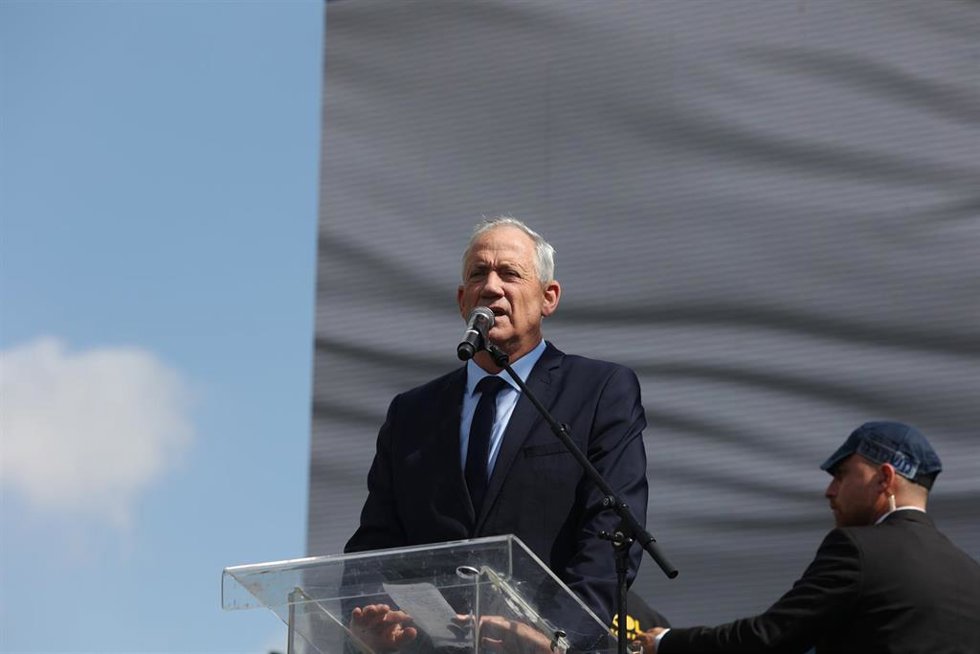 Archivo - El ministro israelí Benny Gantz , miembro del gabinete de guerra de Israel