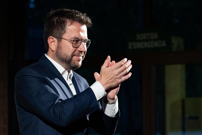 El presidente de la Generalitat y candidato de ERC a la reelección, Pere Aragons.