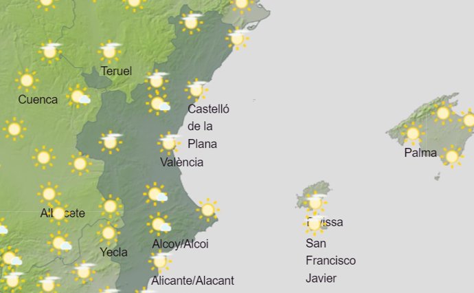 Mapa del tiempod el 10 de maig del 2024