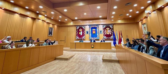 Pleno en el Ayuntamiento de Talavera de la Reina.