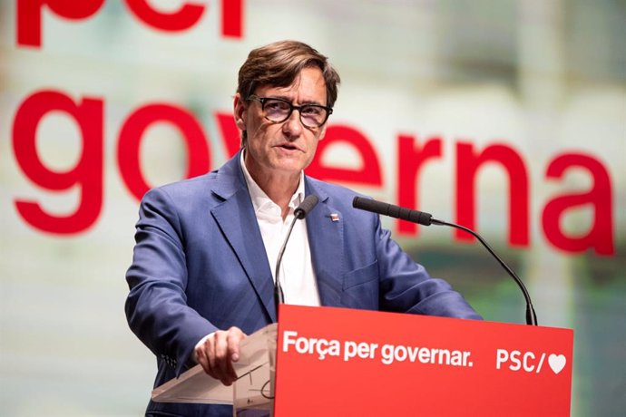 El primer secretari del PSC i candidat socialista a presidir la Generalitat, Salvador Illa