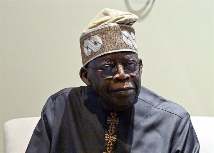 Archivo - El presidente de Nigeria, Bola Tinubu, durante la COP28 en Emiratos Árabes Unidos (archivo)