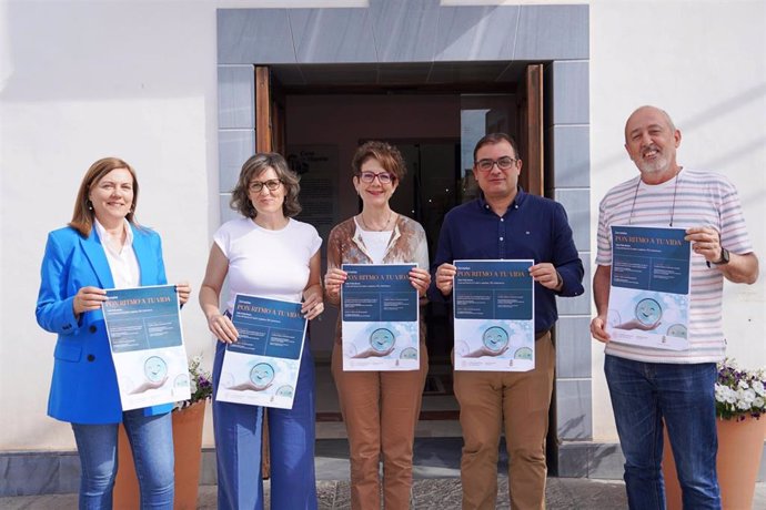 Presentación de las primeras jornadas 'Pon ritmo a tu vida', organizadas por el Ayuntamiento de Santomera y la Sede Permanente de la Universidad de Murcia