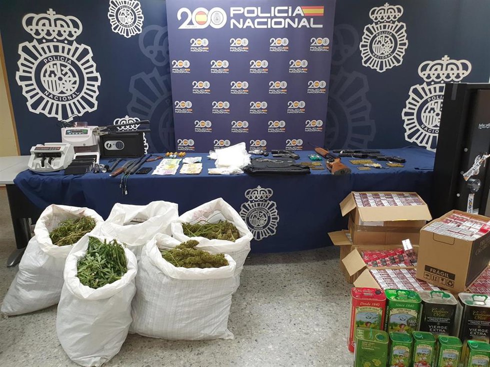 Drogas y armas intervenidas al clan desmantelado