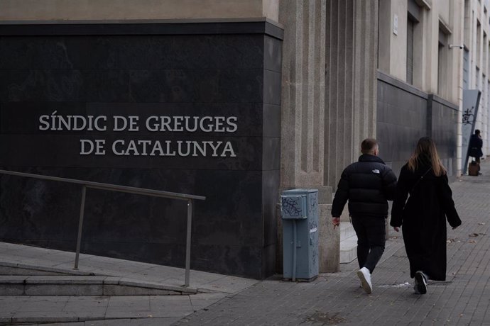 Archivo - Fachada de la sede de la Sindicatura de Greuges de Catalunya.