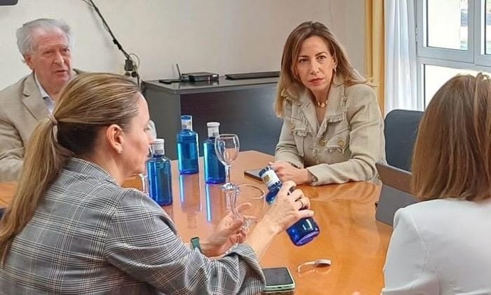 La alcaldesa de Zaragoza, Natalia Chueca, durante su visita a Málaga.