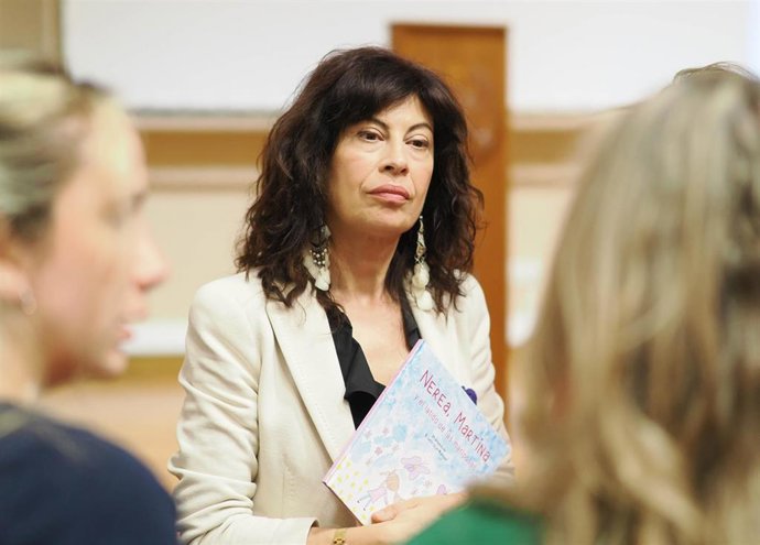 La ministra de Igualdad, Ana Redondo, durante la clausura las jornadas 'Violencia de Género: retos presentes y futuros', en la facultad de Derecho de Valladolid