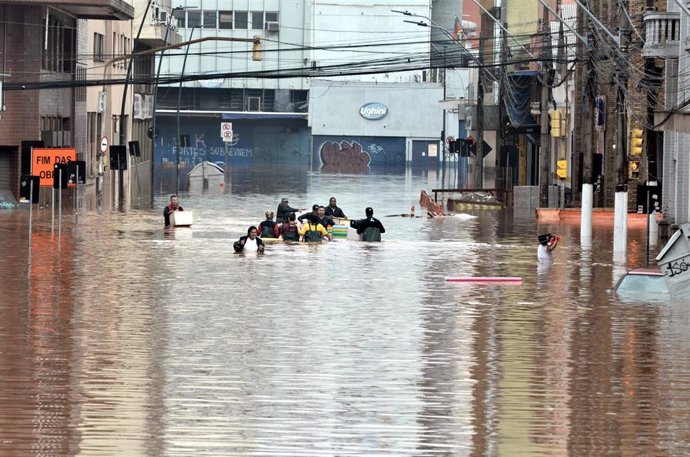 Inundaciones en Río Grande del Sur.